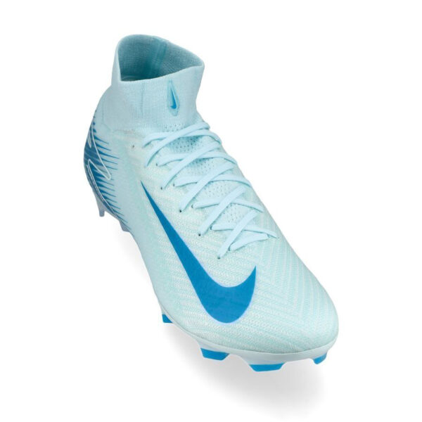 Crampons Nike Air Zoom Mercurial Superfly 10 Elite FG Mad Ambition Bleu FQ1454 400 Front Lateral Top