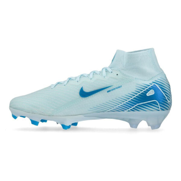 Crampons Nike Air Zoom Mercurial Superfly 10 Elite FG Mad Ambition Bleu FQ1454 400 Medial