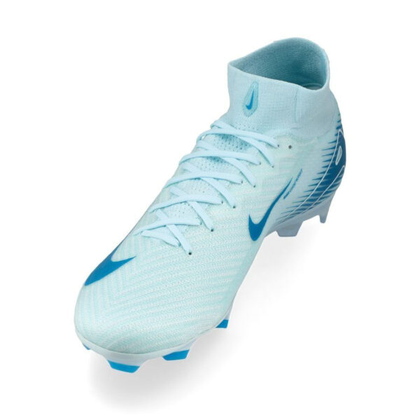 Crampons Nike Air Zoom Mercurial Superfly 10 Elite FG Mad Ambition Bleu FQ1454 400 Medial Front Top