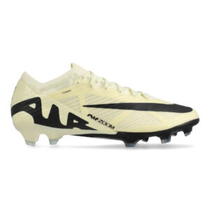 Crampons Nike Air Zoom Mercurial Vapor 15 Elite FG Mad Ready Jaune et noir DJ4978 700 Lateral