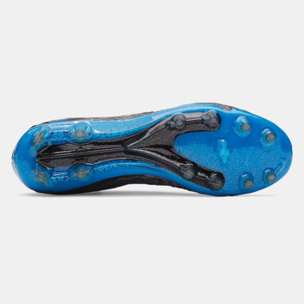 Crampons de football UA Magnetico Elite 5 FG Noir et bleu 6000544-001 Bottom