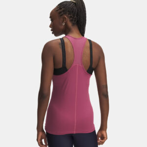 Débardeur pour femme UA HeatGear® Armour Racer Fuchsia 1328962-659 Vue porté de dos