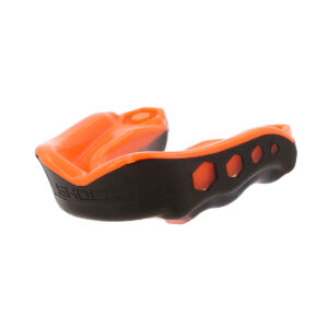 Protège dents Gel Max Strapless Noir et orange pour enfant Shock Doctor Face Lateral