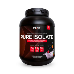 Pure Isolate Eafit Fruits Rouges, pot de 750g Face