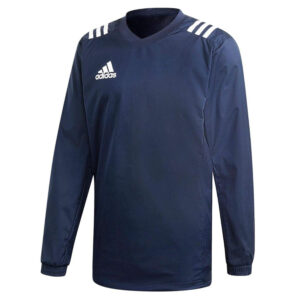 Sweat de pluie d'entrainement Adidas Rugby Contact Top Bleu marine CBR118 Face Lateral