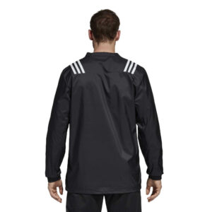 Sweat de pluie d'entrainement Adidas Rugby Contact Top Noir CBR117 Vue porté de dos