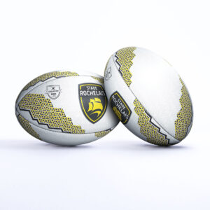 Ballon de rugby La Rochelle Supporter Gilbert Stade Rochelais Face et dos