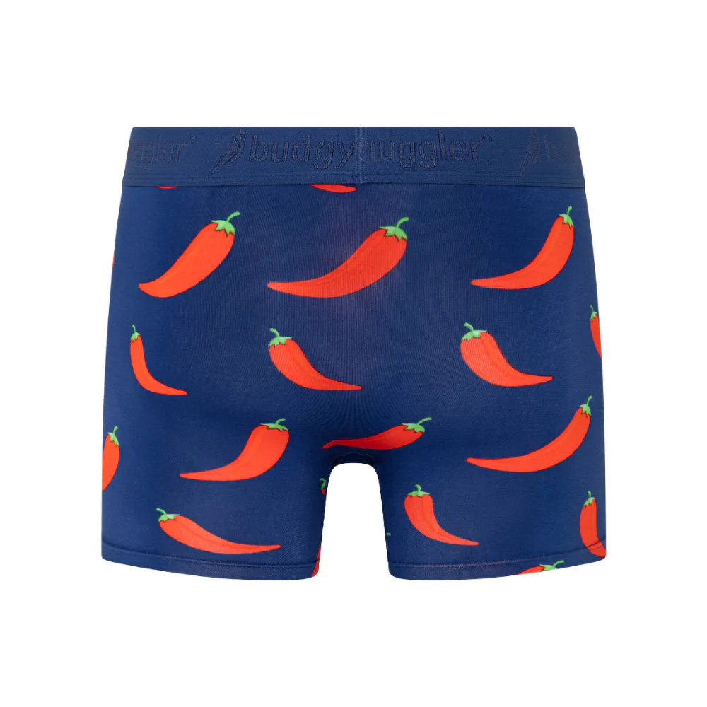 Boxer Premium 2.0 Budgy Smuggler Bleu Zizanie des Piments Rouges Dos