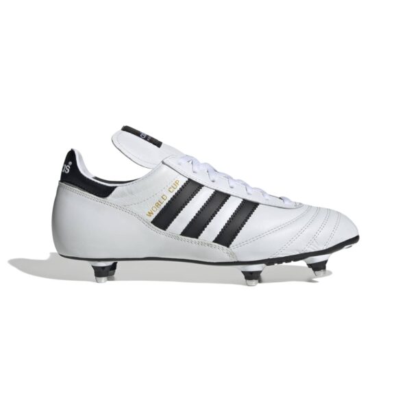 Crampons Adidas World Cup Blanc et noir ID4044 Lateral