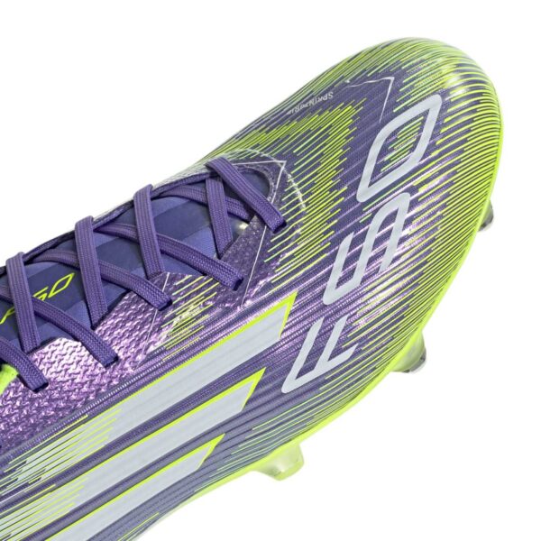Crampons de foot Adidas F50 League Violet JH7732 Detail Front Top Lateral
