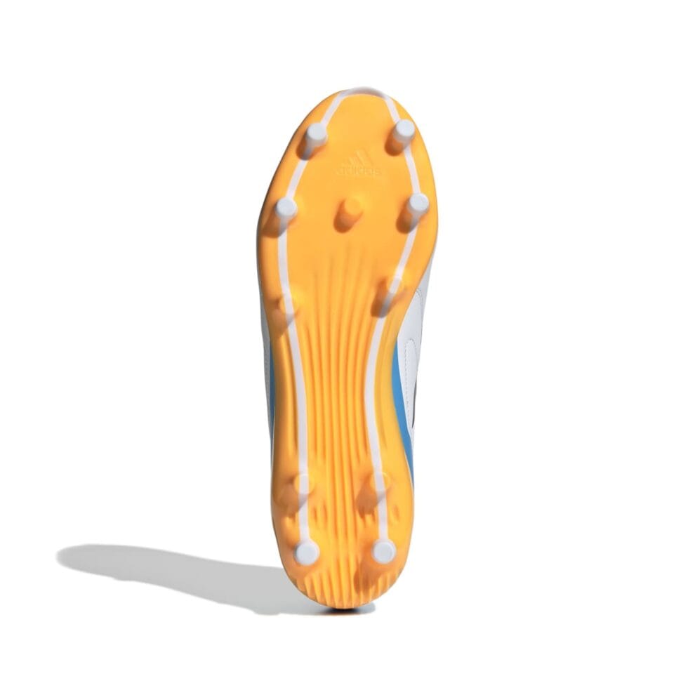 Crampons de rugby Adidas RS15 FG Blanc, bleu et orange - Univers Crampons