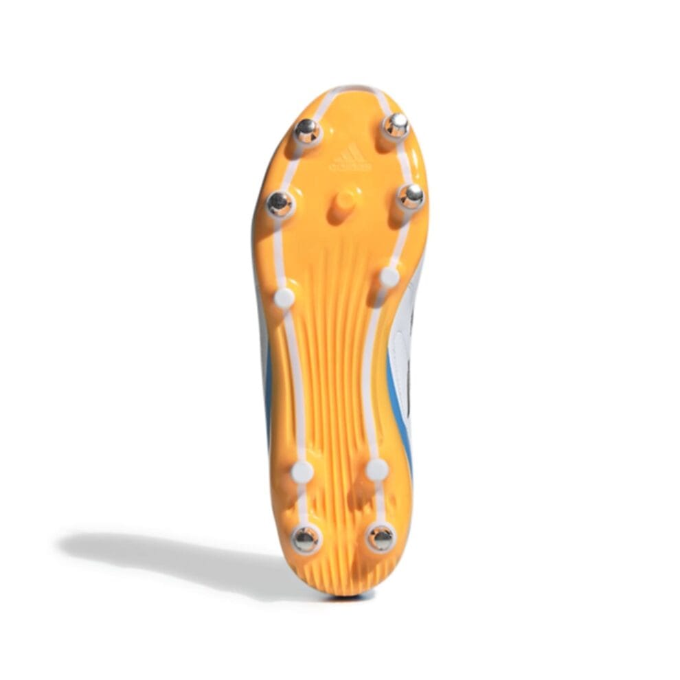 Crampons de rugby Adidas RS15 SG Blanc, bleu et orange - Univers Crampons