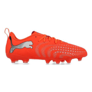 Crampons Junior Puma Future 9 Play FG:AG Orange pour enfant 108723-01 Lateral