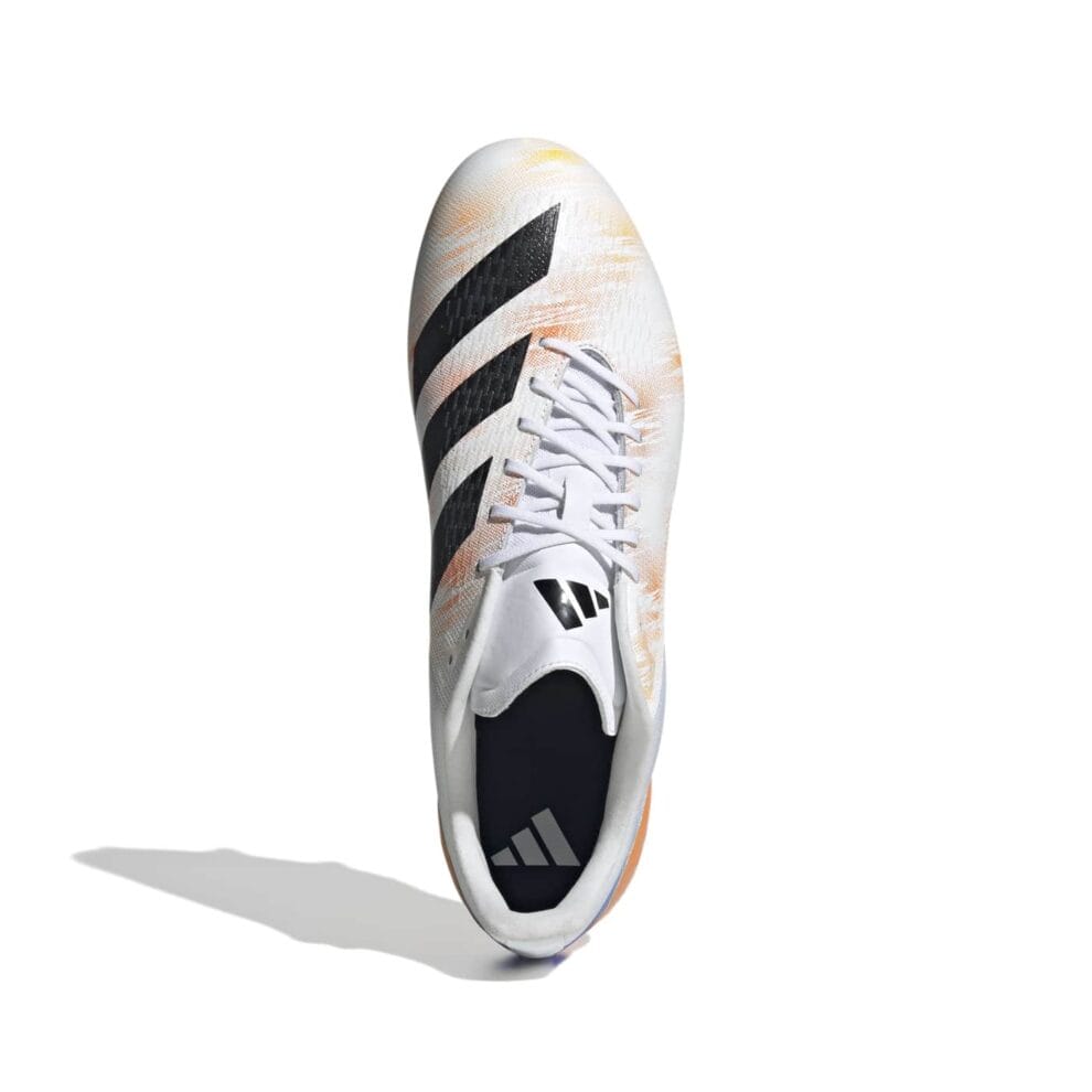 Crampons de rugby Adidas Adizero RS15 Pro SG Blanc, orange et bleu ...
