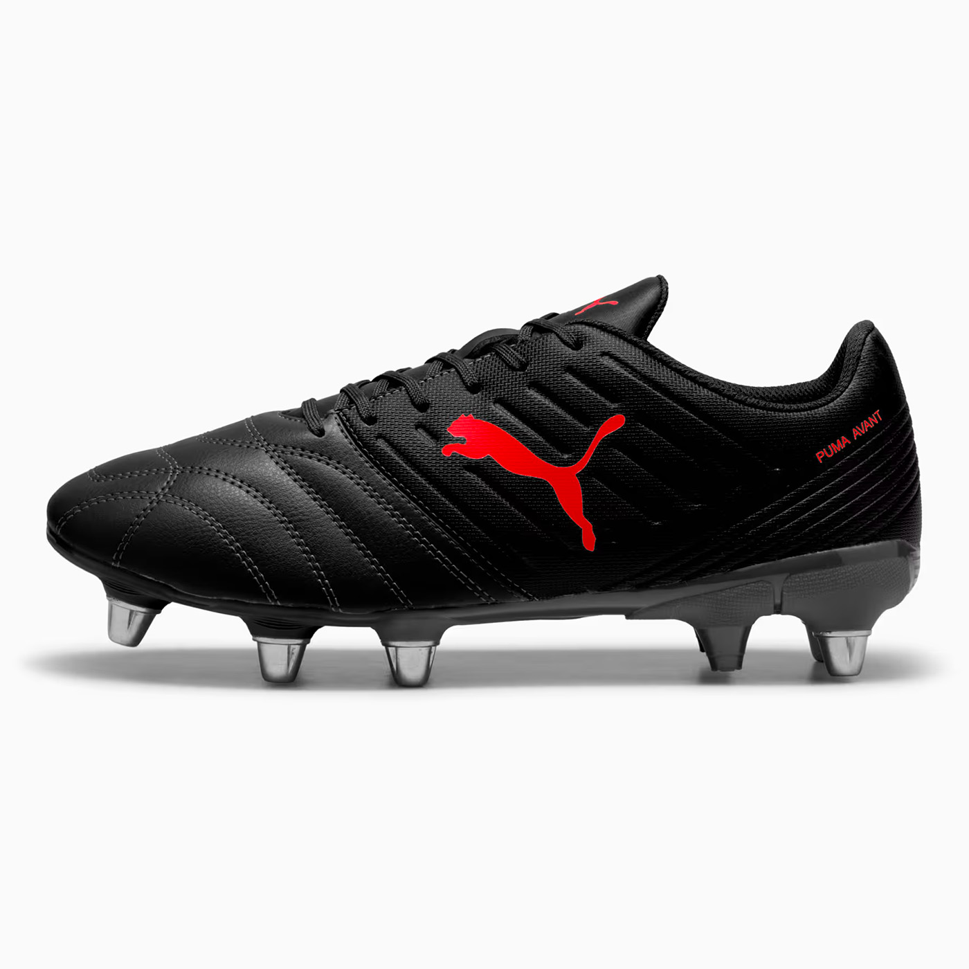 Crampons de rugby Puma Avant Noir et rouge 106715-07 Lateral