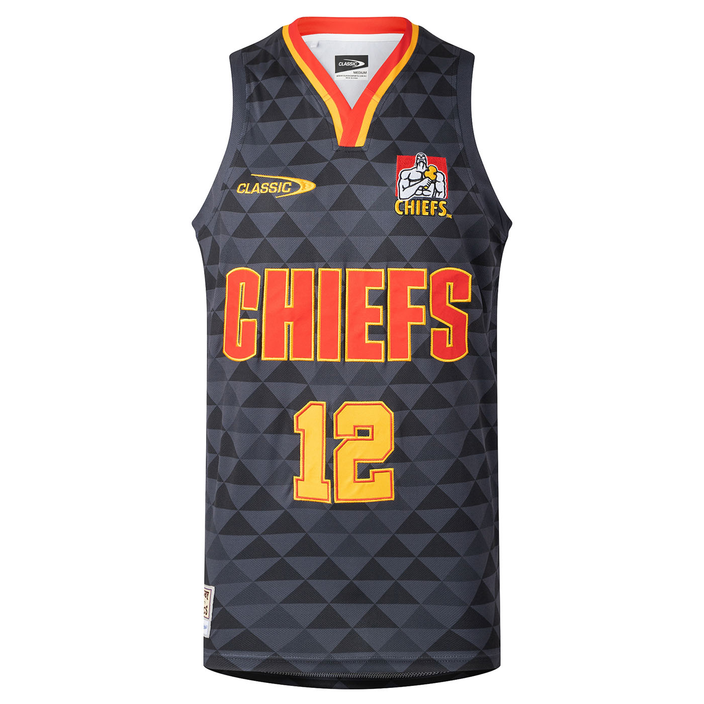 Débardeur « Basketball » Supporter Chiefs Super Rugby Singlet Homme CSI-CHR26SMBSI2 Face