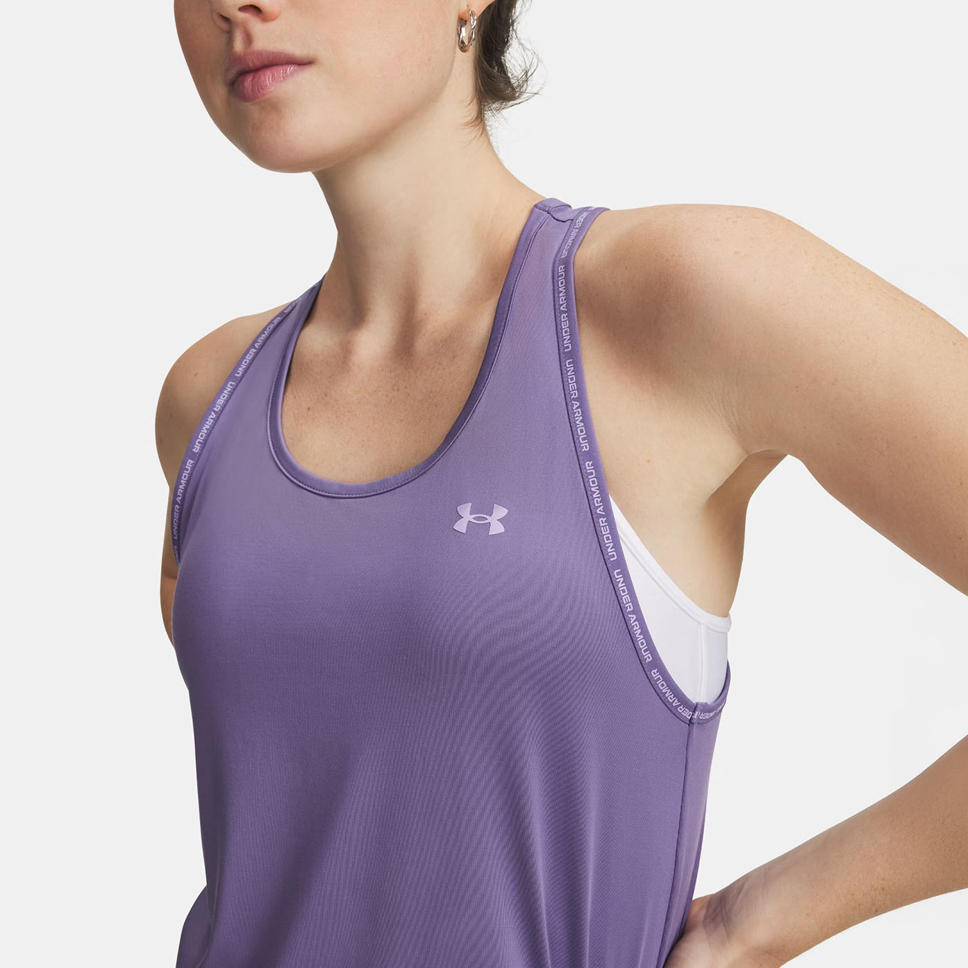 Débardeur UA Tech™ Knockout pour femme Under Armour Violet 1389851-520 Detail Face