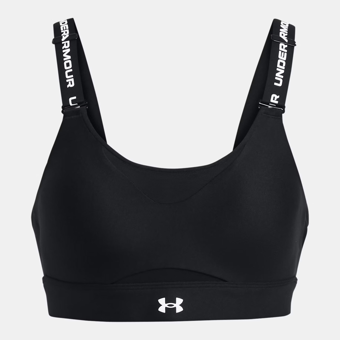 Brassière de sport Femme UA Infinity 2.0 à maintien supérieur Noir 1384112-001 Face