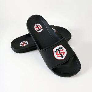 Claquettes noires Stade Toulousain Antoine pour adulte