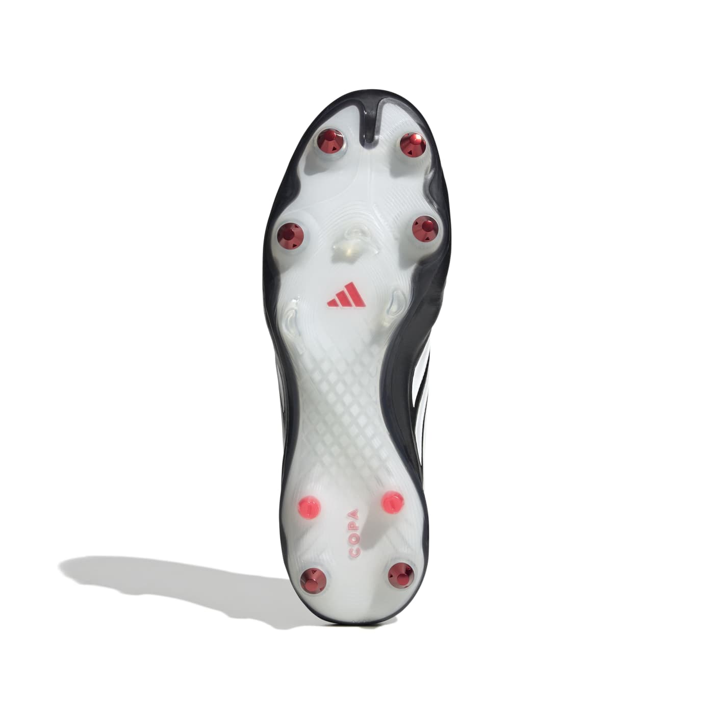 Crampons Adidas Copa Pure IV Elite SG Noir, blanc et rouge JQ0408 Bottom