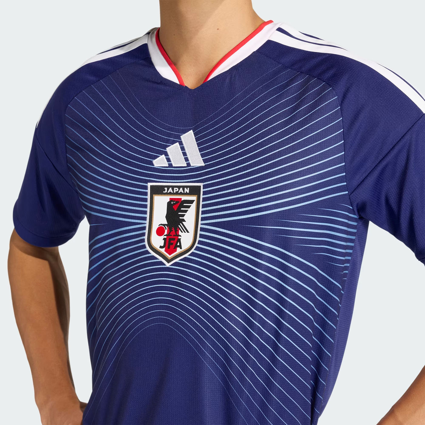 Maillot de foot Replica Domicile Japon 2026:2027 Adidas Bleu KD3345 Detail Face