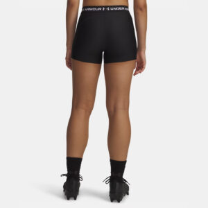 Shorty Under Armour HeatGear® 8cm pour femme Noir ultime 6010725-008 Vue porté de dos