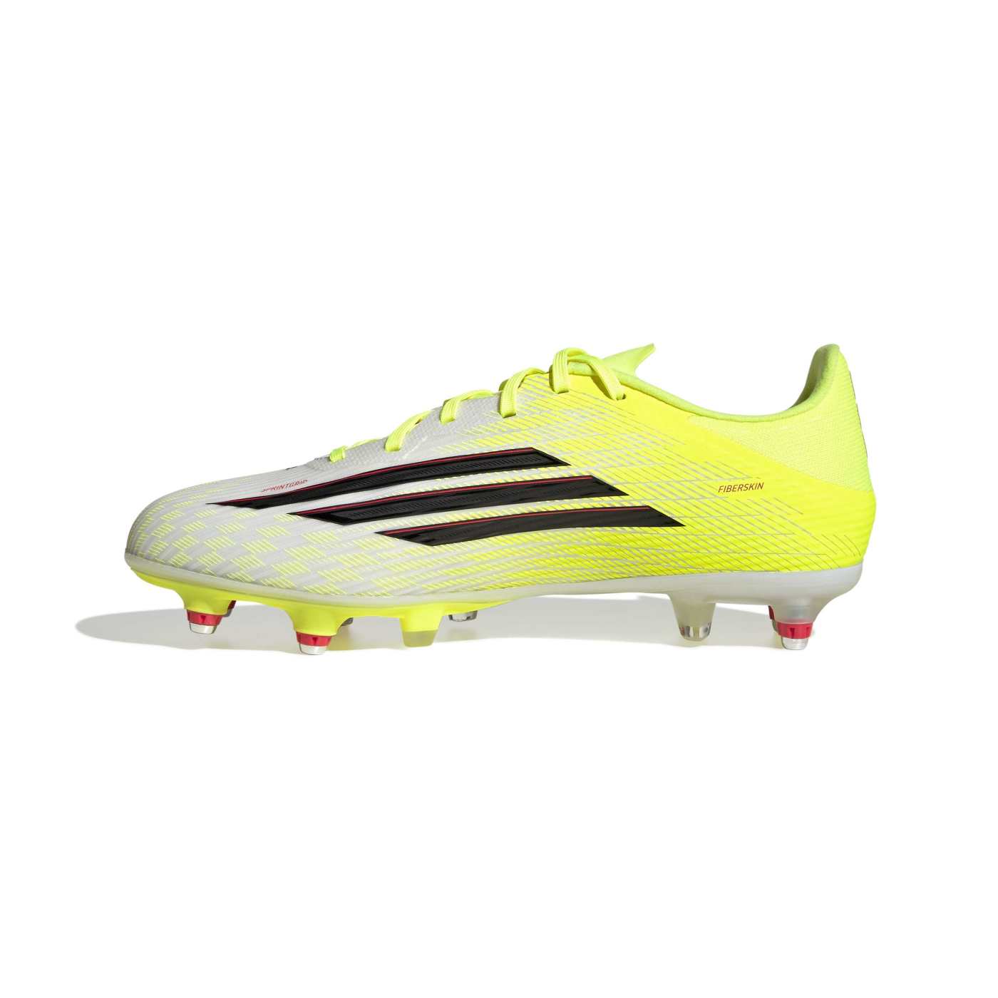 Crampons Adidas F50 League SG Jaune vif et blanc JR8983 Medial