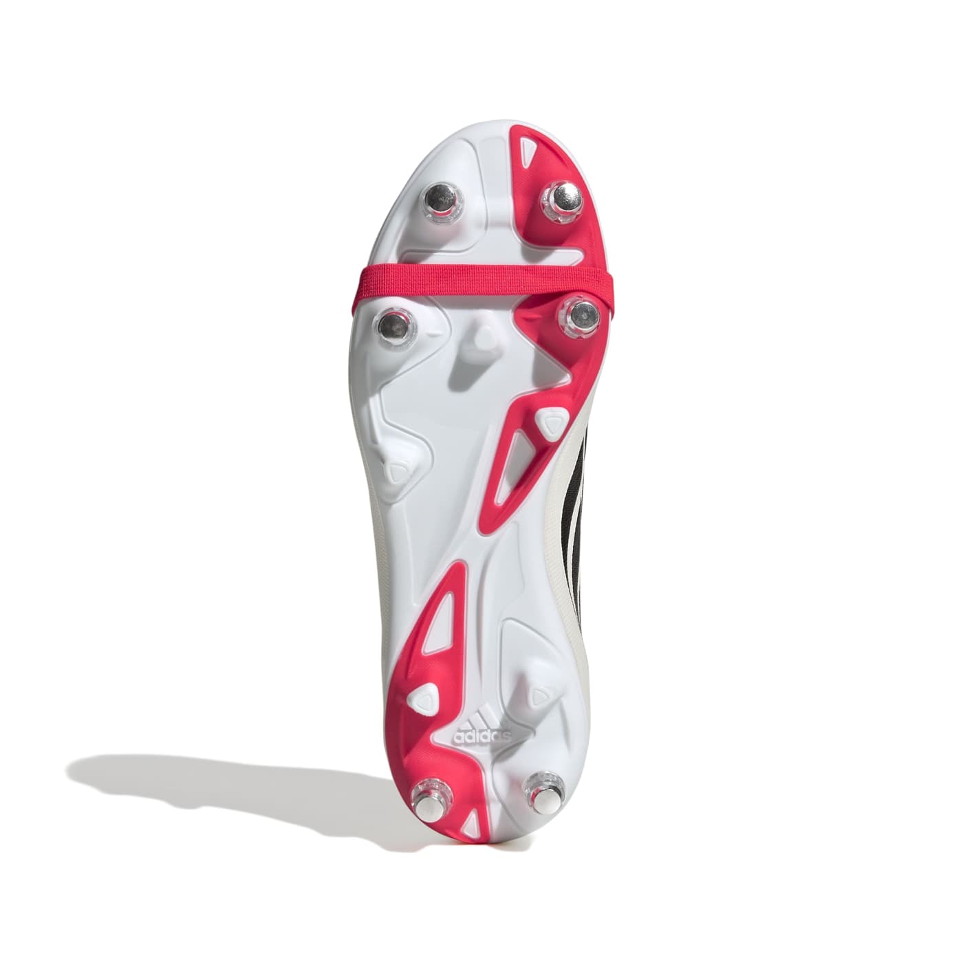 Crampons Junior Adidas Predator League FT SG Rouge vif et blanc JR7892 Bottom