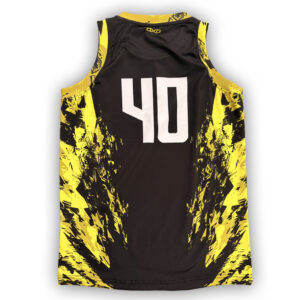 Débardeur « Oxygear » Mont de Marsan 40 Blast Volt Jaune Noir Dos