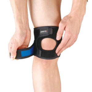 Zamst Genouillère JK-1 de support du tendon rotulien avec centrage rotulien moyen Vue Fixation