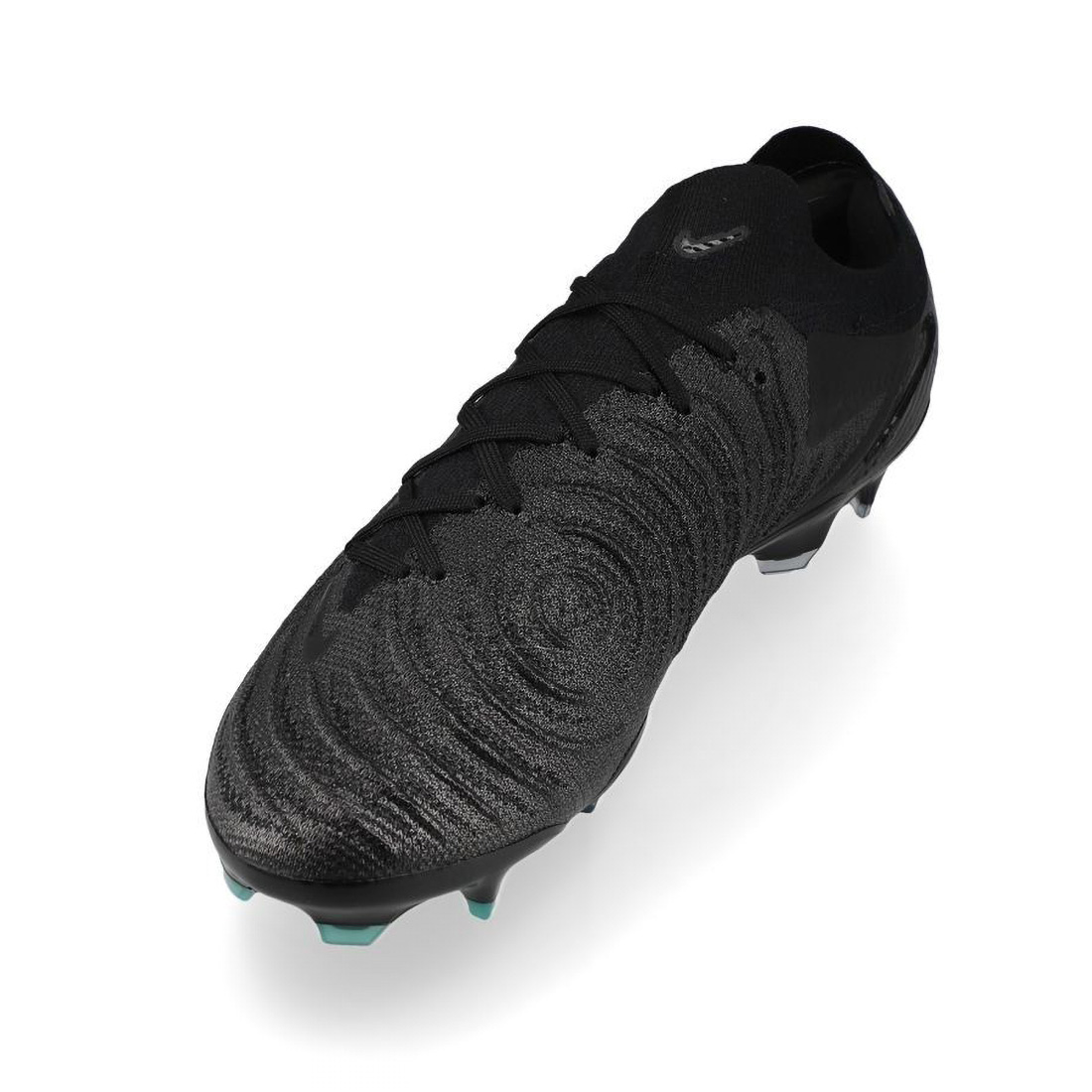 Crampons Nike Phantom GX II Elite FG Shadow Noir et vert nuit FJ2559-002 Front Medial Top