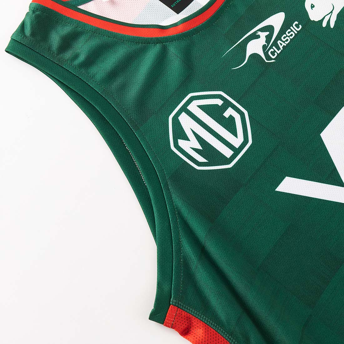 Débardeur d'entrainement Rabbitohs 2026 NRL Pro Singlet CSI-SS26MSI1 Detail Face Epaule
