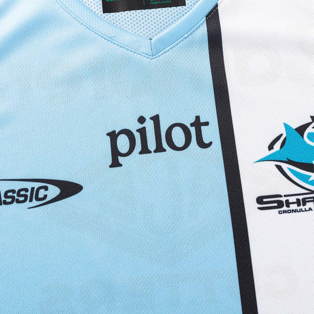Débardeur d’entrainement Sharks 2026 NRL Pro Singlet CSI-CS26MSI1 Detail Face Haut