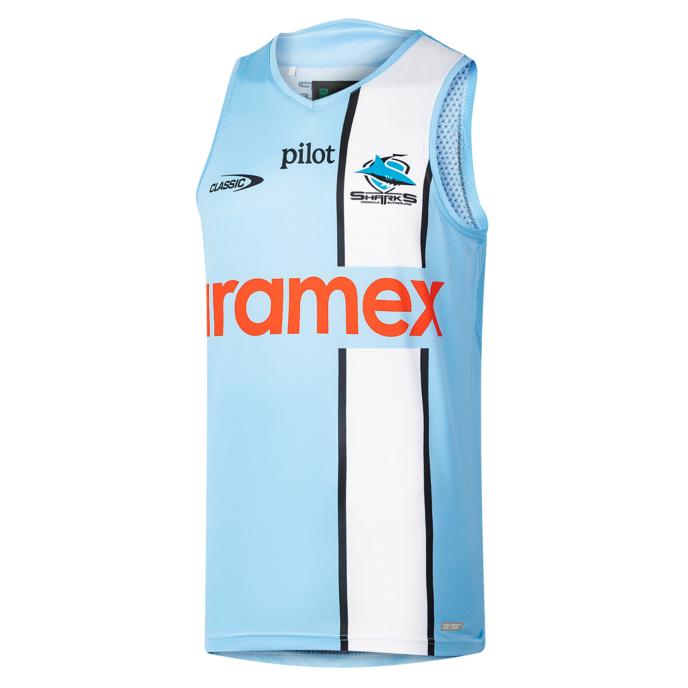 Débardeur d’entrainement Sharks 2026 NRL Pro Singlet CSI-CS26MSI1 Face Lateral