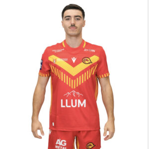 Maillot Replica Extérieur Dragons Catalans Macron Super League 2026 60012133 Face