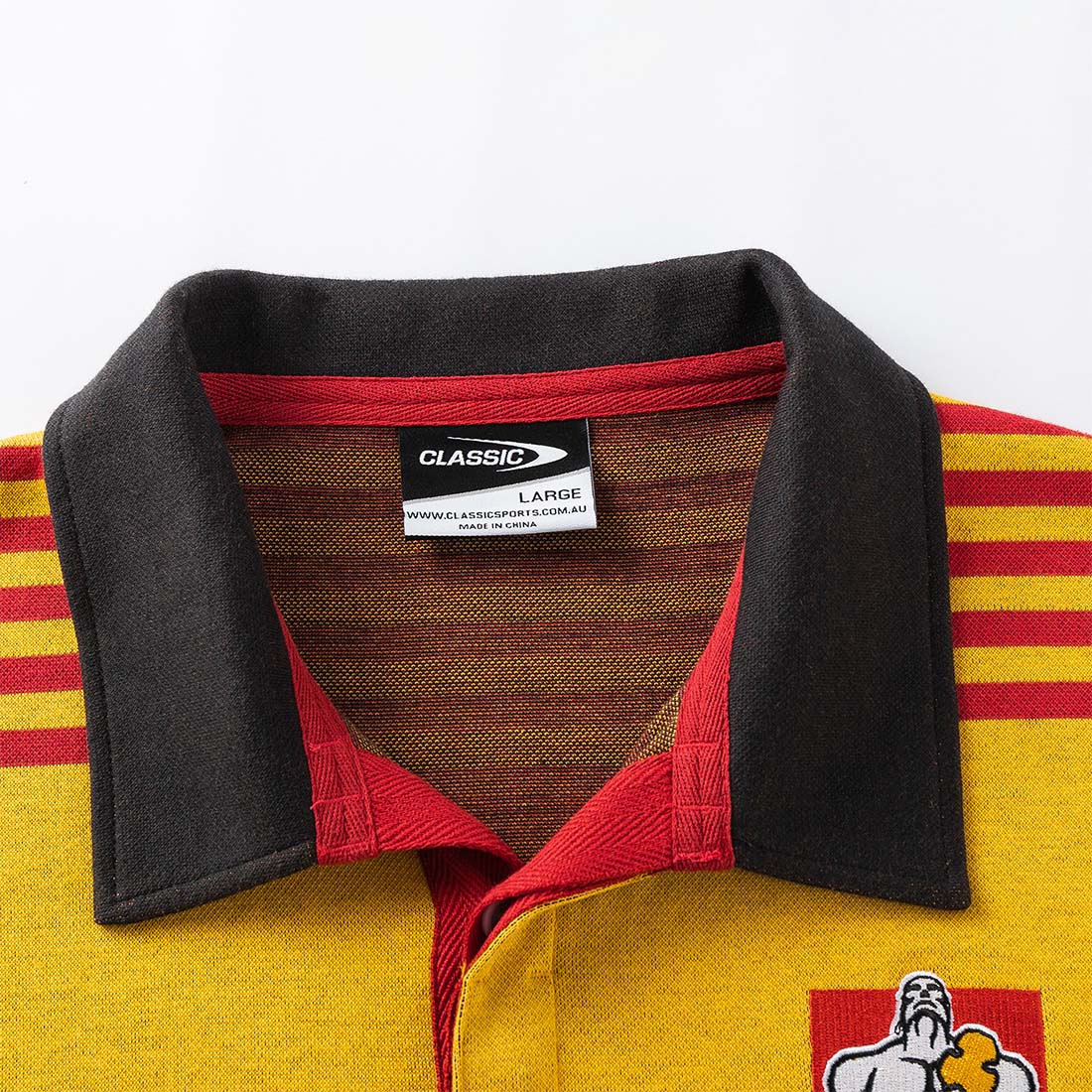 Polo manches courtes Chiefs 2026 Supporter Retro Knit Jersey CSI-CH26SMRJ Detail Face Col