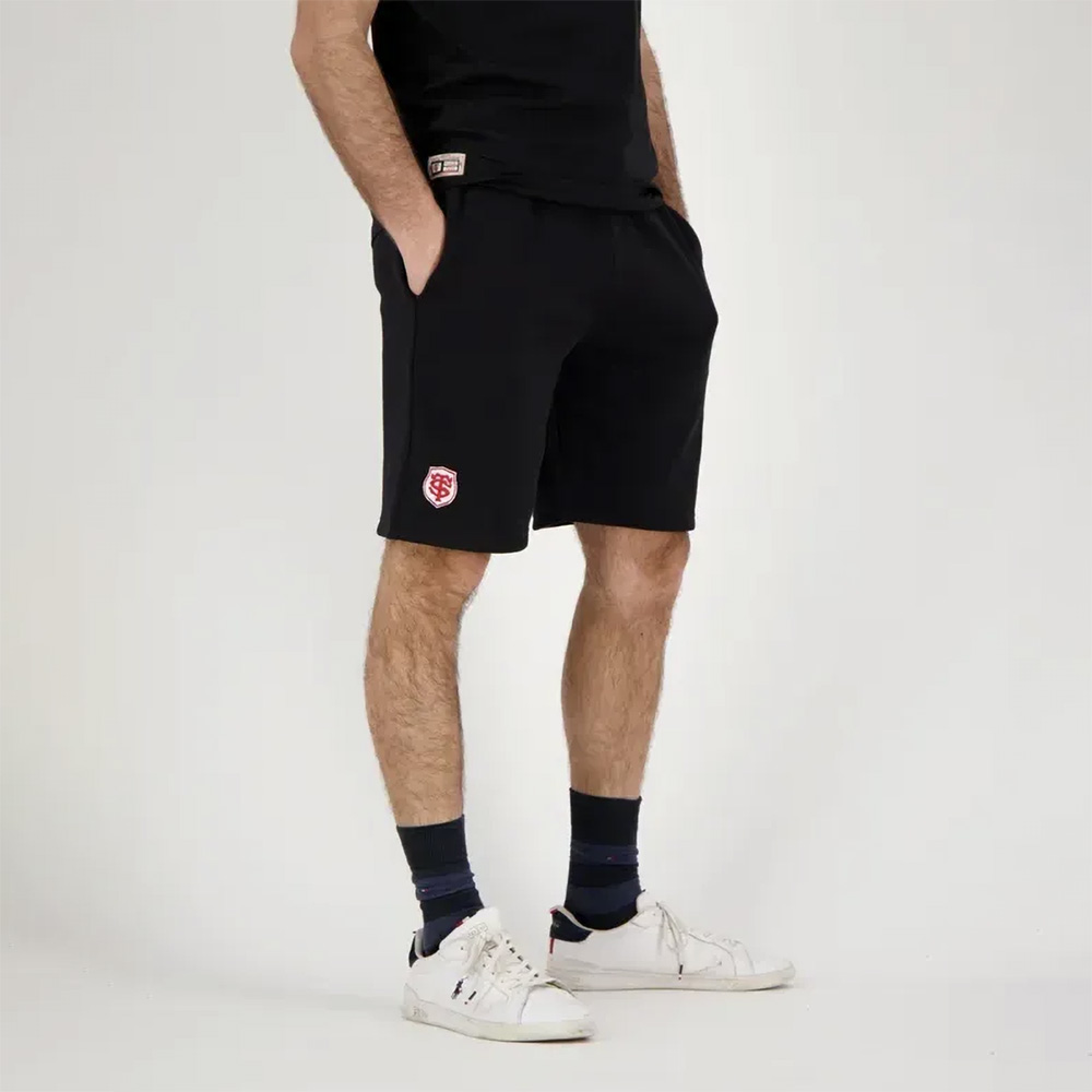 Short pour Homme Rest Stade Toulousain Noir Vue porté de face lateral