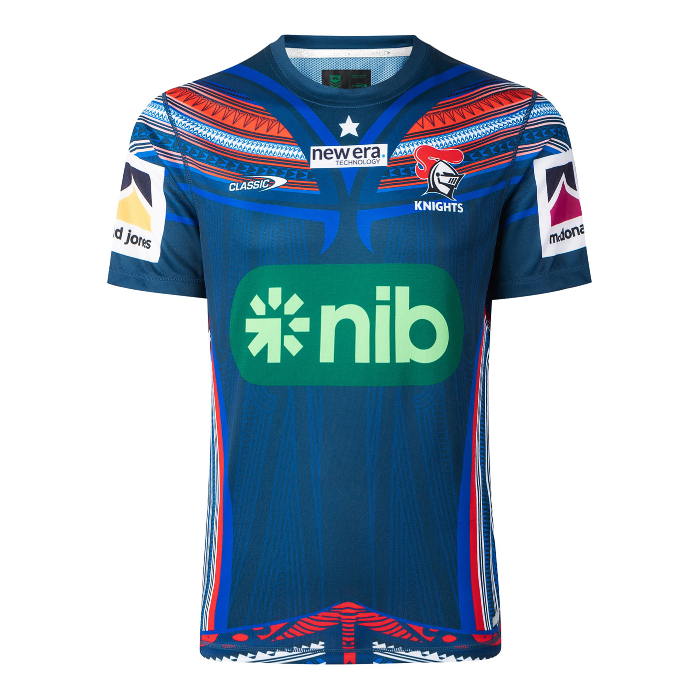 T-shirt d'échauffement Knights 2026 Pro NRL pour homme CSI-NKR26MT6 Face