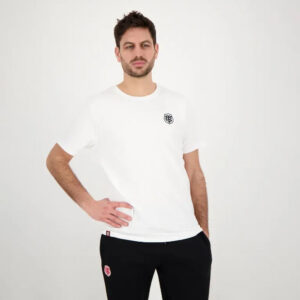 T-shirt pour Homme Reflect Stade Toulousain Blanc Vue porté de face