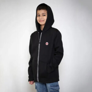 Vest à capuche pour enfant Jamo Stade Toulousain Noir Vue porté de face