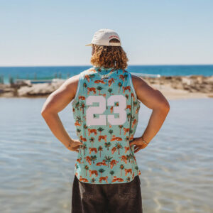 Débardeur « Basketball » Budgy Smuggler Rawwwr Tigers Vue porté de dos