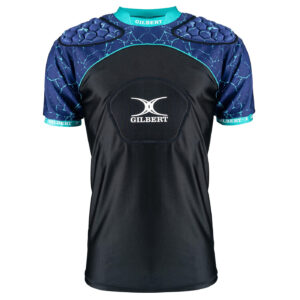 Epaulières Atomic V3 Gilbert pour adulte Bleu et noir Face