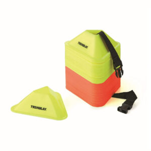 Lot de Coupelles triangulaires Tremblay 100% en plastique recyclé Jaune et orange