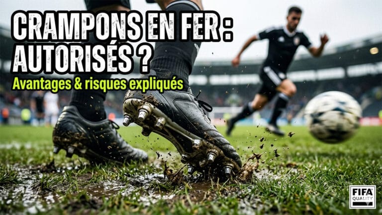 Peut-on utiliser des crampons en fer (vissés ou hybrides) au foot ?