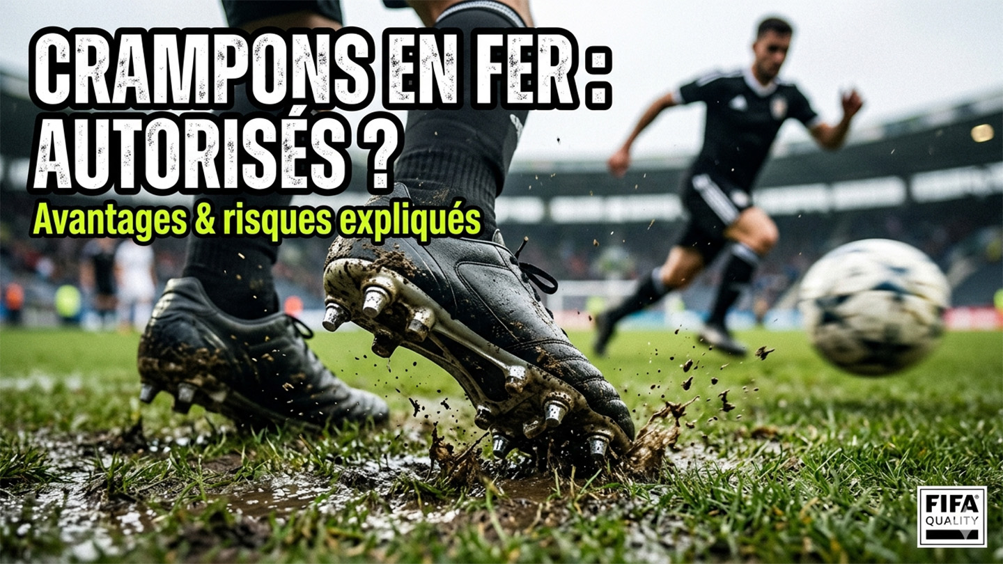 Peut-on utiliser des crampons en fer (vissés ou hybrides) au foot ?