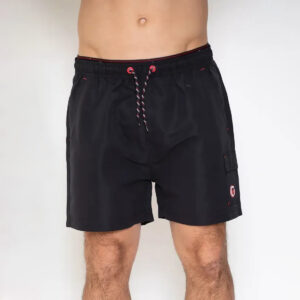 Short de bain pour homme Melease Stade Toulousain Rugby Noir Vue porté de face