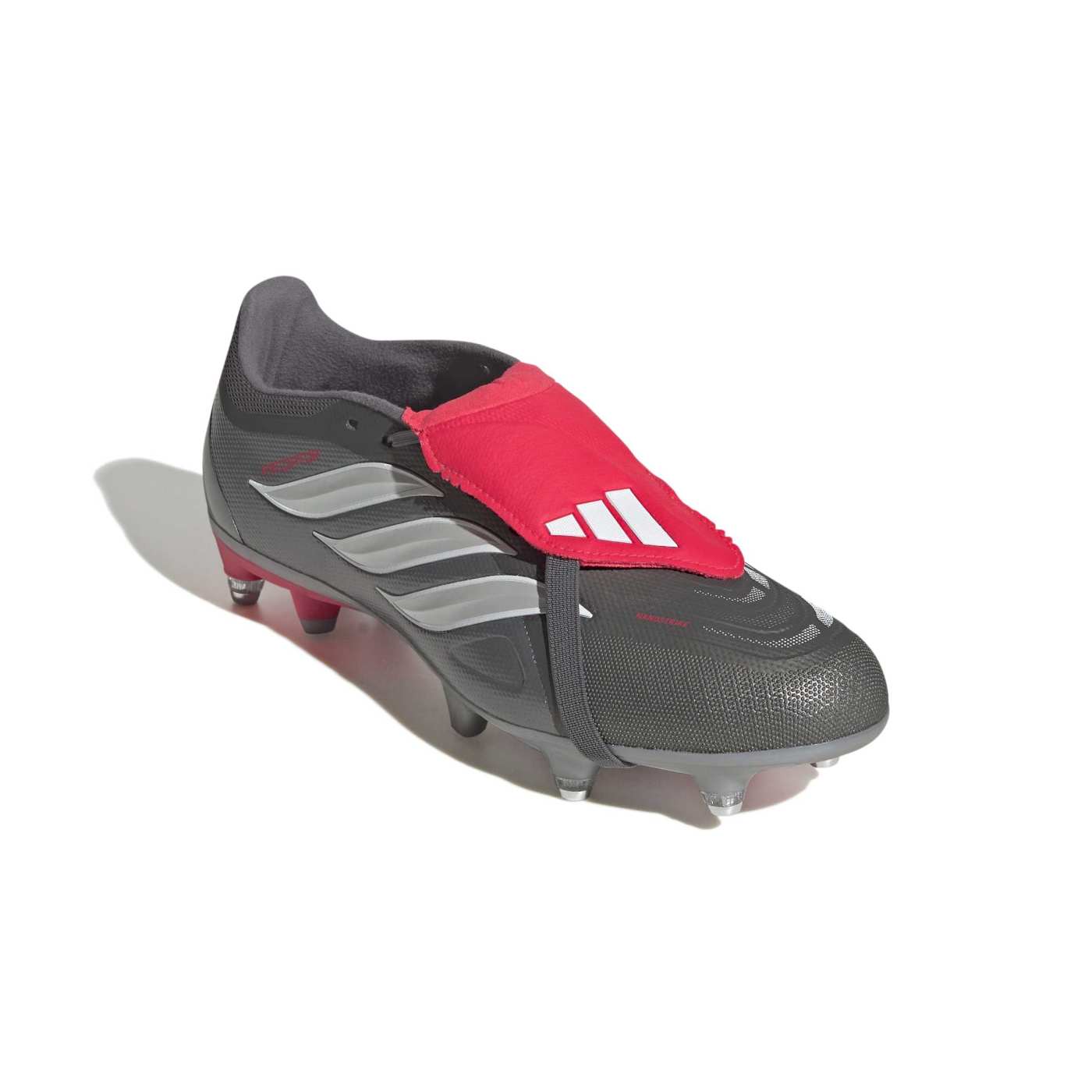 Crampons à languette rabattue Adidas Predator League SG Gris KI6295 Front Laterl Top