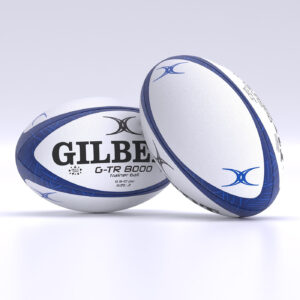 Ballon de rugby Gilbert G-TR8000 Bleu marine Taille 3 Face et dos