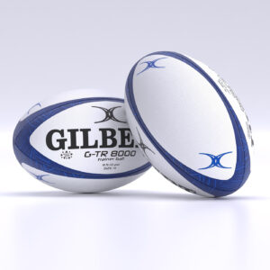 Ballon de rugby Gilbert G-TR8000 Bleu marine Taille 4 Face et dos