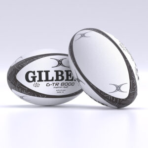 Ballon de rugby Gilbert G-TR8000 Noir Taille 4 Face et dos